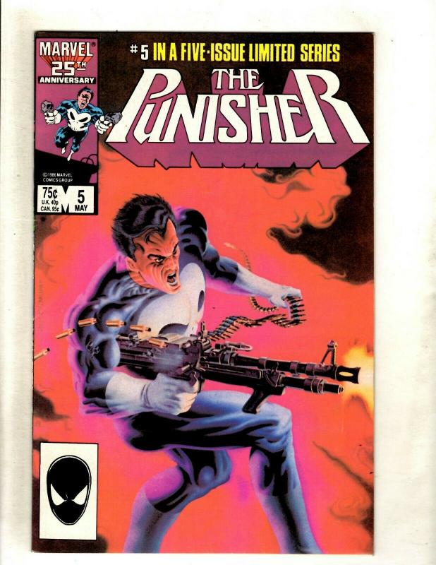 PUNISHER Complete Marvel Comics LTD Series # 1 2 3 4 5 (2) 1st Prints Mini HY1