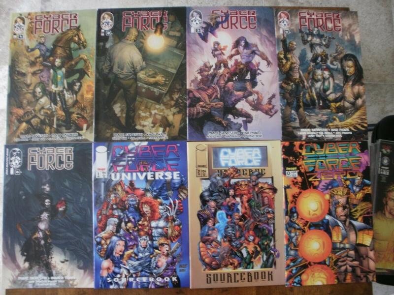 8 Top Cow CYBER FORCE Comic: #1 #2 #3 #5 #6 UNIVERSE SOURCE BOOK #1 #2 ZERO #0