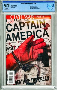 Captain America #25 (2007) CBCS 9.2!