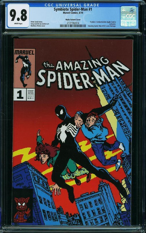 SYMBIOTE SPIDER-MAN #1 (CGC 9.8) Variant ASM #252 Homage