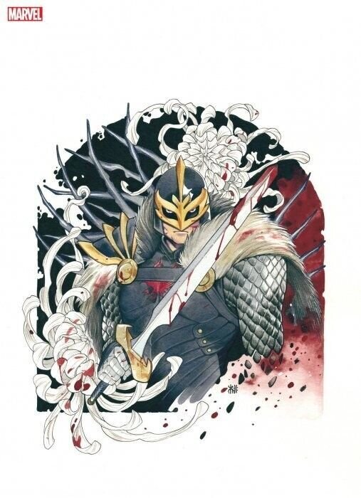 Black Knight: Curse of the Ebony Blade #1 Peach Momoko 1:100 Virgin Cover MARVEL