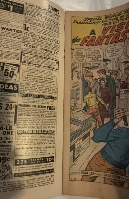 Fantastic Four #11 (1963) 1st impossible man see description