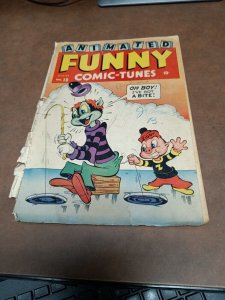 Animated Funny Comic Tunes 18 Golden Age 1944 Timely Comics Funny Animal WW2 era