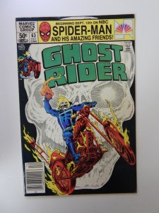 Ghost Rider #63 Newsstand Edition (1981) VF- condition