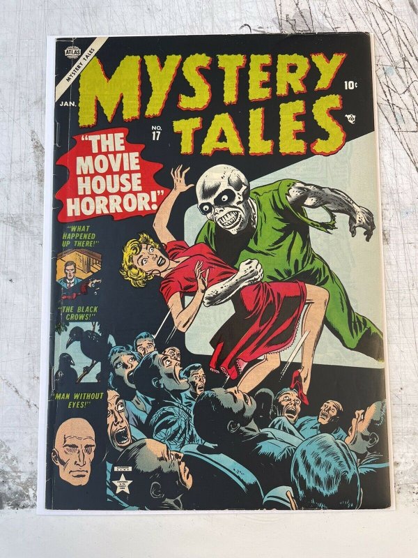 Mystery Tales #17 F+ 6.5 pre-code HORROR atlas publishing good girl CLASSIC 1954