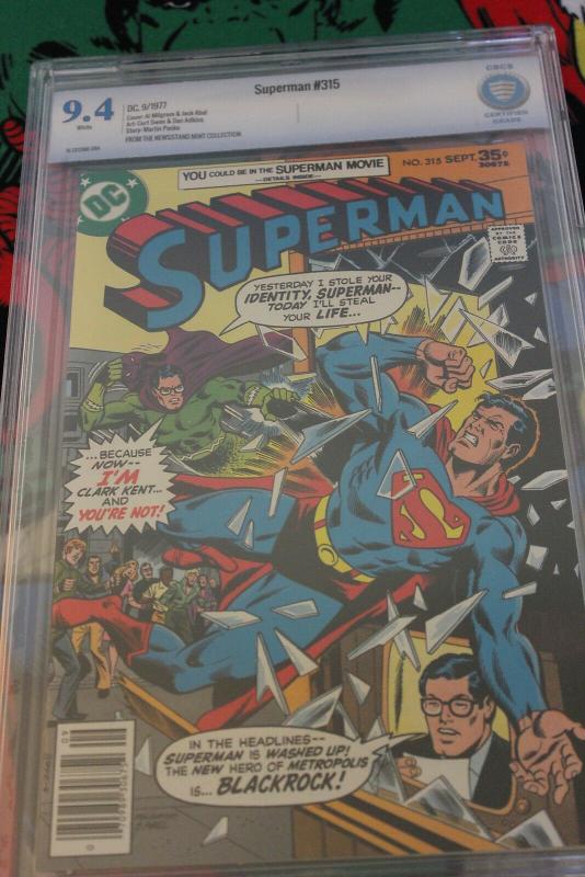 Superman #315 (DC, 1977) CBCS NM 9.4 White pages