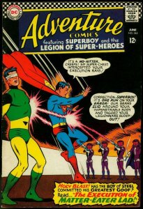 ADVENTURE COMICS #345 1966-SUPERBOY LEGION SUPER-HEROES FN