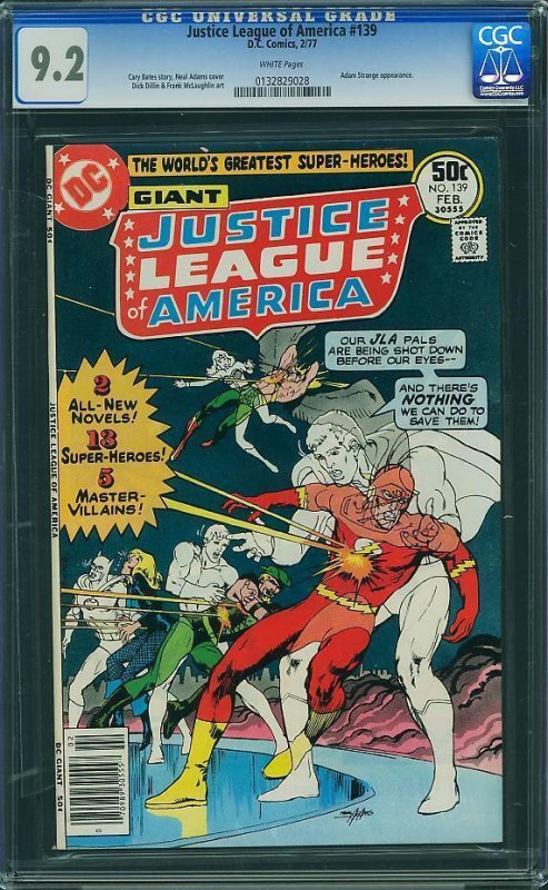 Justice League of America #139 (1977) CGC 9.2 NM-