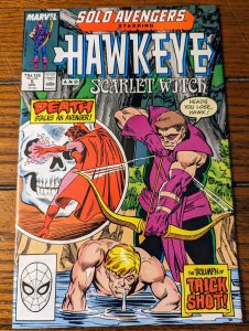 Solo Avengers #5 1988 VF- 7.5 Hawkeye And Scarlet Witch And Trick Shot