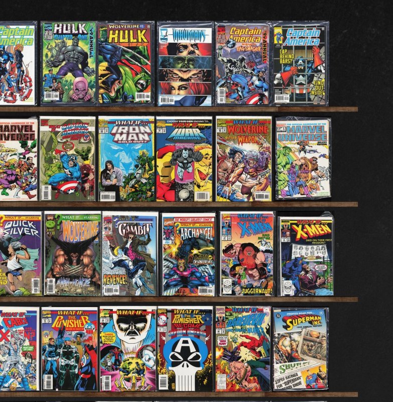 Huge Lot 140+ Comics with What If...?, Wolverine, Mutant X, Wild Thing & More!