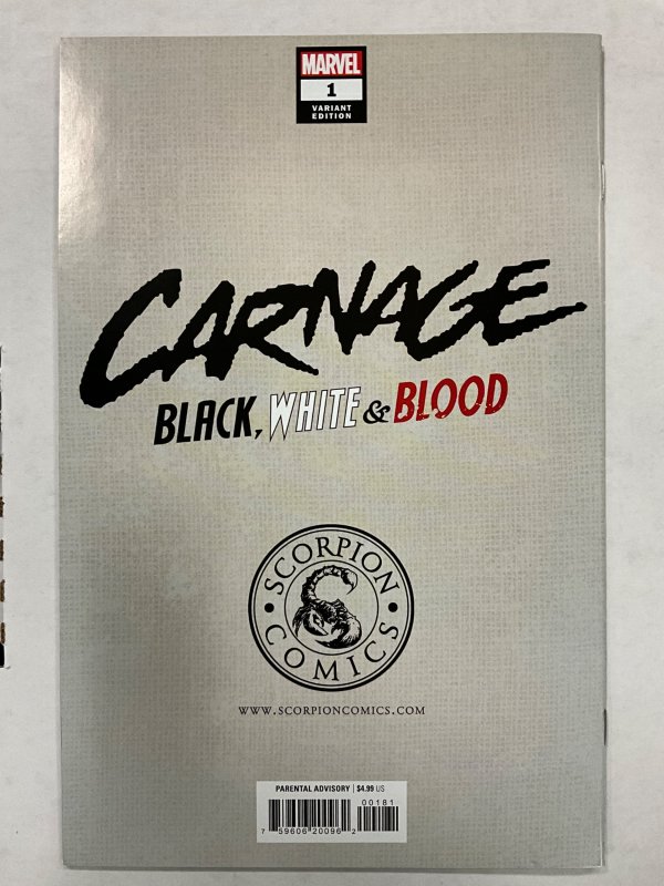 Carnage: Black, White & Blood #1 Dell'Otto Cover B (2021)