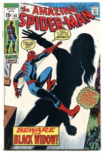 Amazing Spider-Man #86 1970-BLACK WIDOW origin issue- Romita NM-