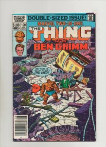 Marvel Two-In-One #100 - The Thing & Ben Grimm? - (Grade 7.5) 1983