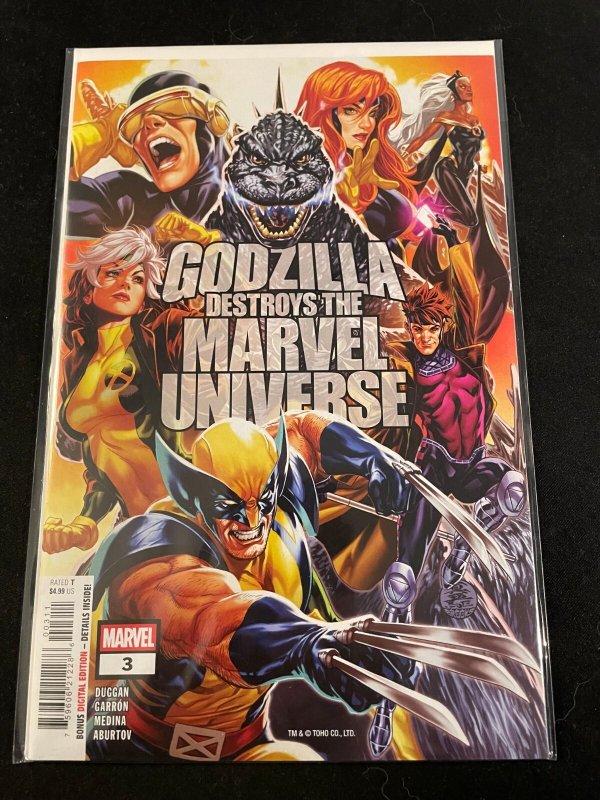 GODZILLA DESTROYS THE MARVEL UNIVERSE #1-5 Complete Mini-Series, NM Condition