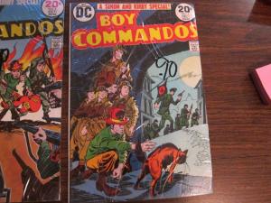 DC Boy Commandos #1 and #2 Very Fine 8.0 Simon and Kirby (137J)