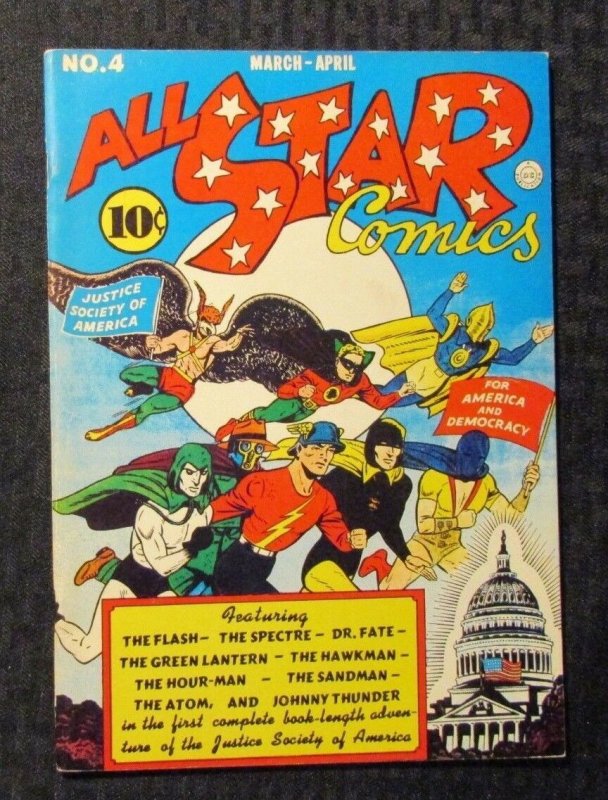 1970's FLASHBACK #6 All Star Comics #6 Special Edition Reprint FVF 7.0 JSA