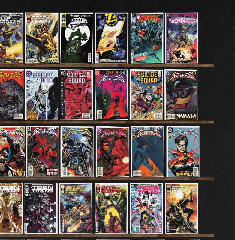 Huge Lot 150+ Comics with Nightwing, Aquaman, Titans United & More!