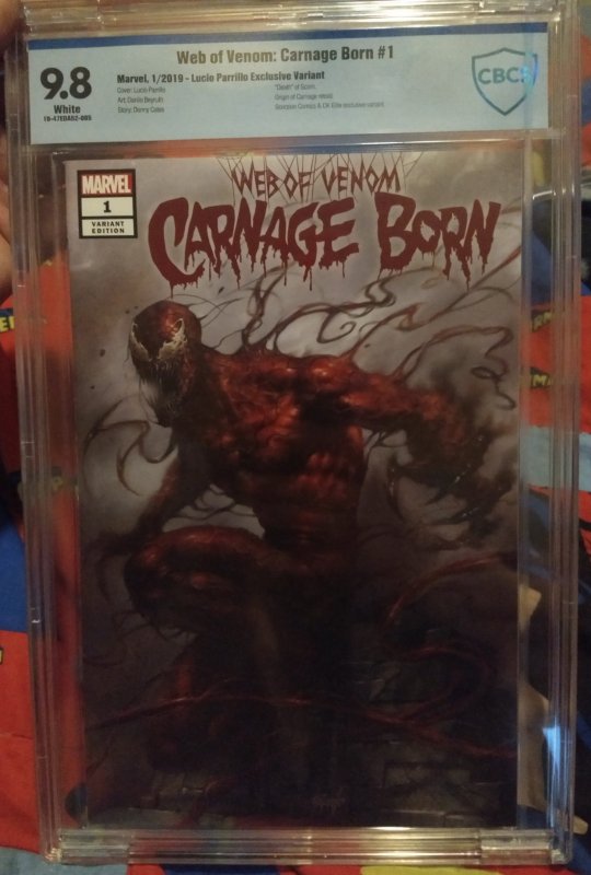 Web of Venom Carnage Reborn #1 Lucio Parrillo Exclusive Variant NM 9.8