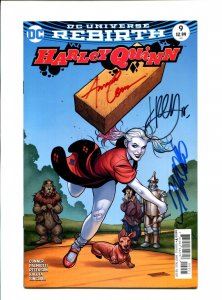 Harley Quinn #9 - Signed Frank Cho, Jimmy Palmiotti, Amanda Conner (9.0) 2017