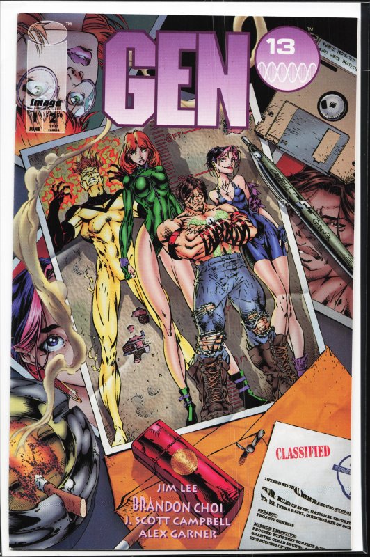 Gen 13 #1 Second Print Cover (1994)