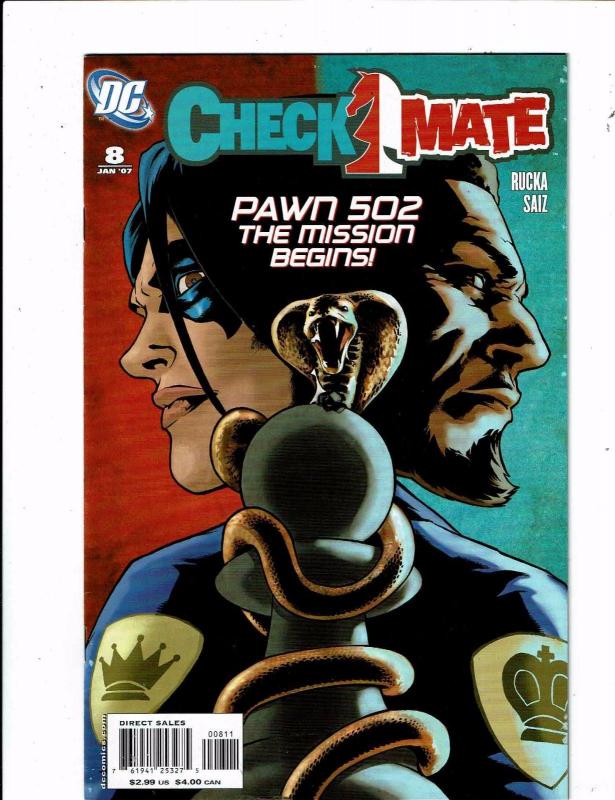 Lot Of 8 Checkmate DC Comic Books # 1 2 3 4 5 6 7 8 Batman Superman Flash J212