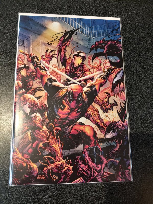 ABSOLUTE CARNAGE VS. DEADPOOL #1 (OF 3) - VIRGIN VARIANT - TYLER KIRKHAM