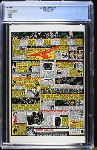 Action Comics #1 2017 CGC 9.6 1st app Superman reprint Loot Crate edition 023