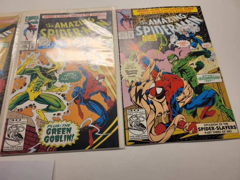 4 Marvel Comic Books Amazing Spider-Man #367 368 369 370 13 SM2