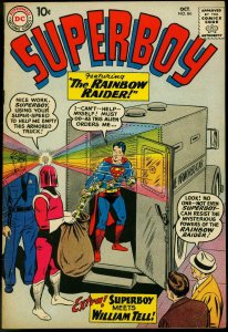 SUPERBOY #84 1960 DC SUPERMAN RAINBOW RAIDER   WM TELL FN 