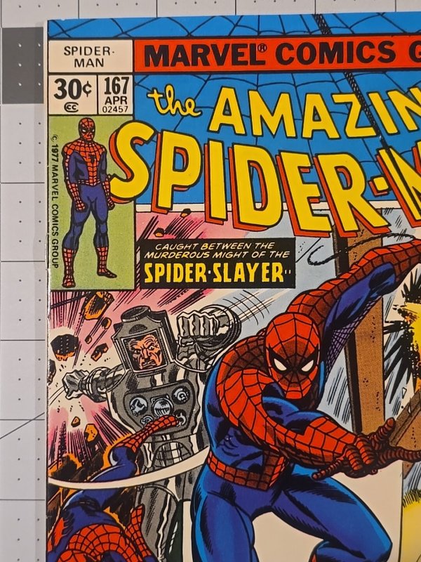 The Amazing Spider-Man #167 (Marvel Comics April 1977) ?'s In Description