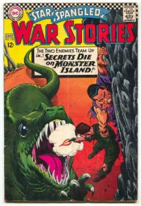 Star Spangled War Stories #130 1967 DC comics dinosaur cover VG