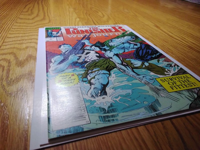 The Punisher War Journal #7 Newsstand Edition (1989) Wolverine