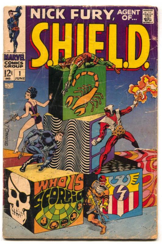 Nick Fury, Agent Of Shield #1 1968-STERANKO- G-