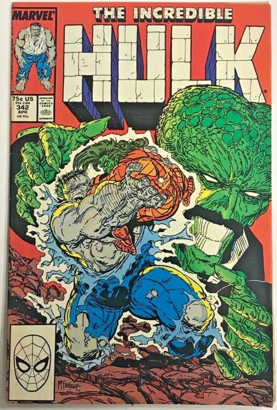 INCREDIBLE HULK#342 FN/VF 1988 TODD MCFARLANE MARVEL COMICS