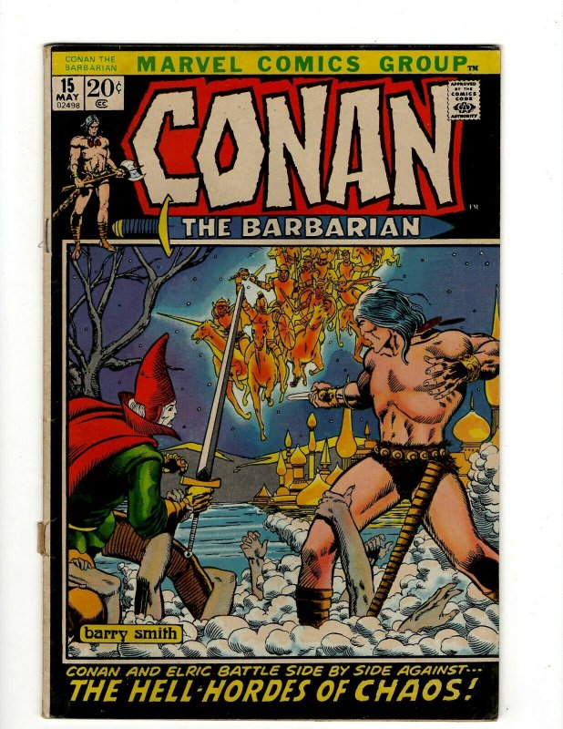 Conan The Barbarian #15 FN Marvel Comic Book Barry Smith Kull King Sword NP16