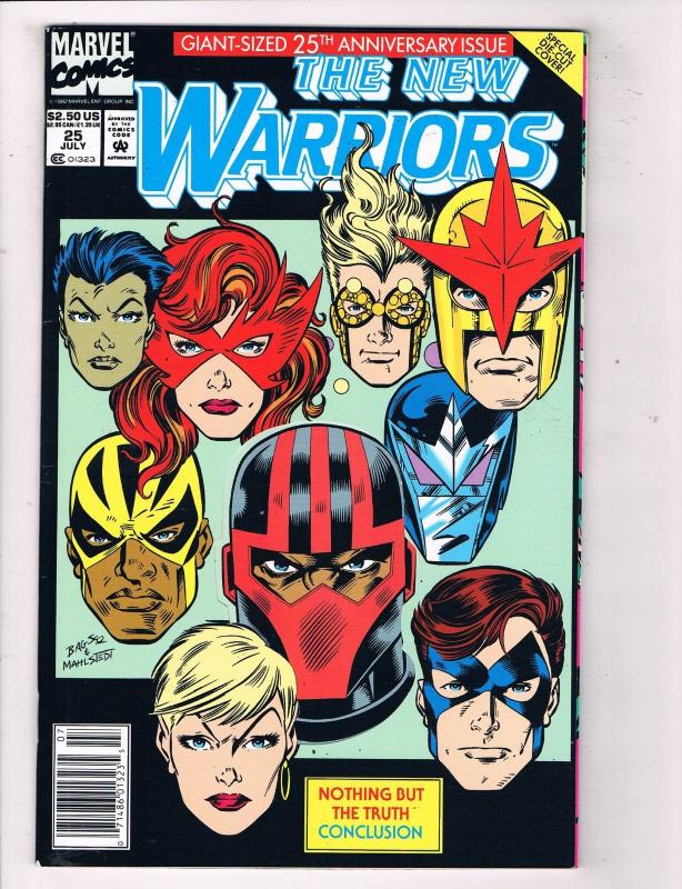 The New Warriors 25 Marvel Comic Book Giant Sized Anniversary Issue Hh1 Comic Books Modern Age New Warriors Superhero Hipcomic