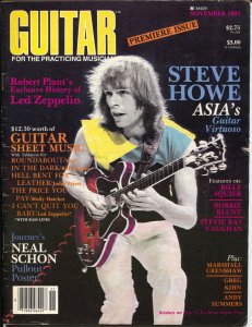 Guitar #1 11/1983-Steve Howe cover-David Bowie-Eddie Van Halen-VG