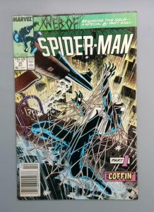 Web of Spider-Man #31, Part 1 Coffin, Newsstand Edition, Marvel, 1987