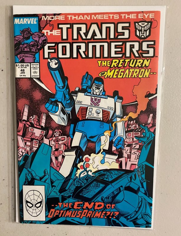 Transformers lot #5-48 Direct Marvel (6.0 FN) 41 diff (1985 to 1988)