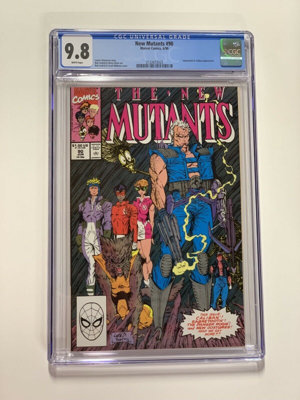 New Mutants 90 Cgc 9.8 White Pages Marvel X-men Copper Age