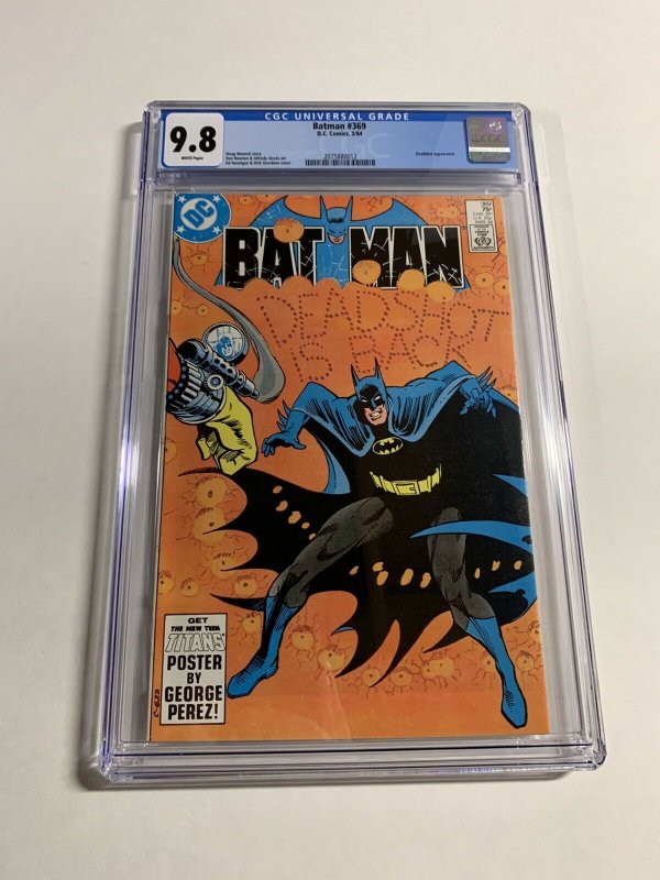 Batman 369 Cgc 9.8 Dc Comics White Pages