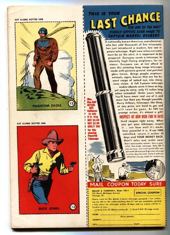 Captain Marvel Adventures #25-1943 Hidden faces cover-Fawcett