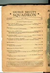PULP:  George Bruce's Squadron #3 10/1933-Adventure House-air war pulp stories-P