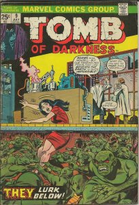 Tomb of Darkness #9 ORIGINAL Vintage 1974 Marvel Comics Horror 