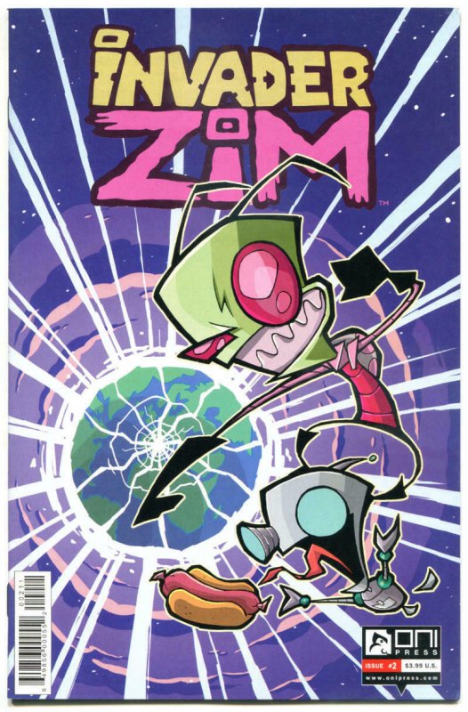 INVADER ZIM #1, 2 A, 2 B (1st prints), NM, Jhonen Vasquez, 2015, 3 issues in all