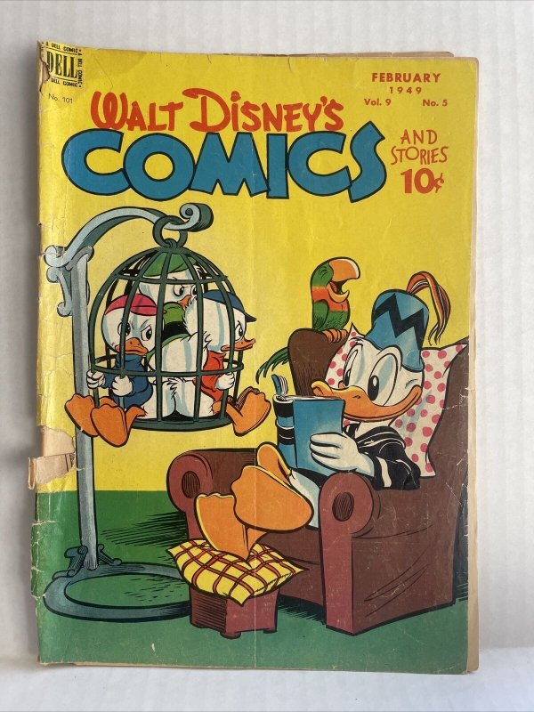 Walt Disney’s Comics And Stories #101 Reader Carl Barks 1949 Dell