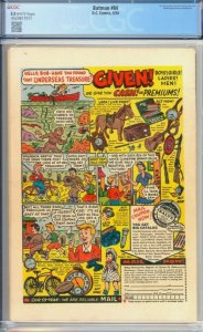 Batman #84 Catwoman Cover Pre-Code Golden Age DC Comic CGC 5.5 1954 White Pages