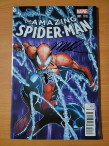 Amazing Spider-Man #1 1:50 Variant Signed Humberto Ramos ~ NEAR MINT NM ~ 2015