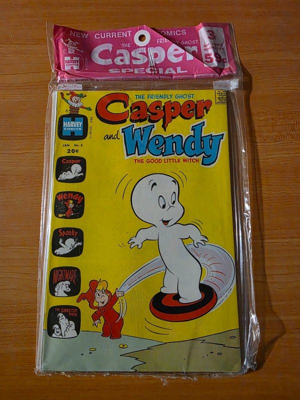 Harvey 3 Pack SEALED ~ Casper #165 And Wendy #3 Ghostly Trio #2  ~NM~ 1973