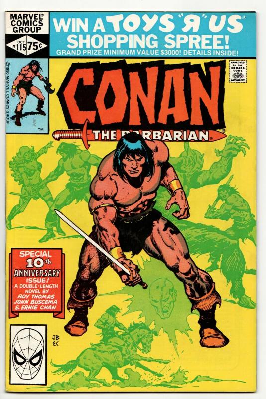 Conan The Barbarian #115 (Marvel, 1980) FN/VF